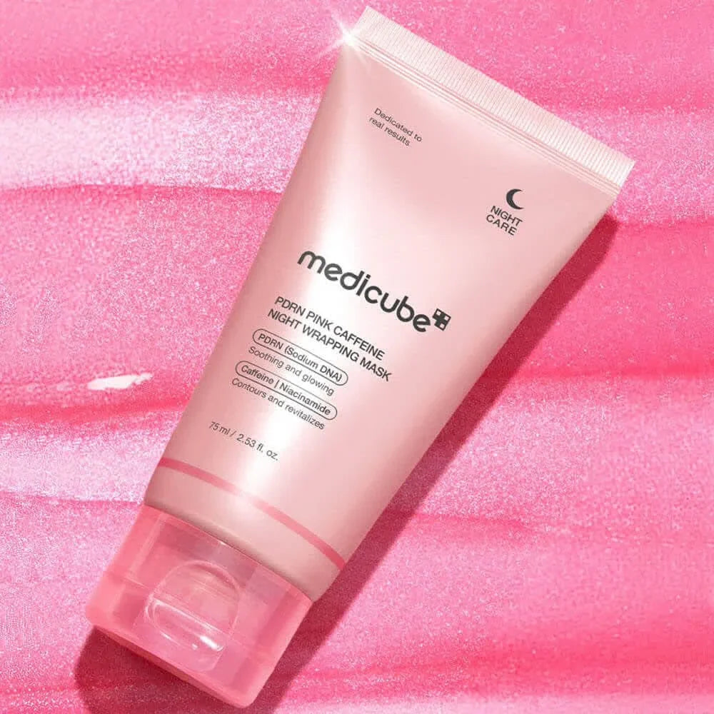 [Medicube] PDRN Pink Caffeine Overnight Wrapping Mask 75ml