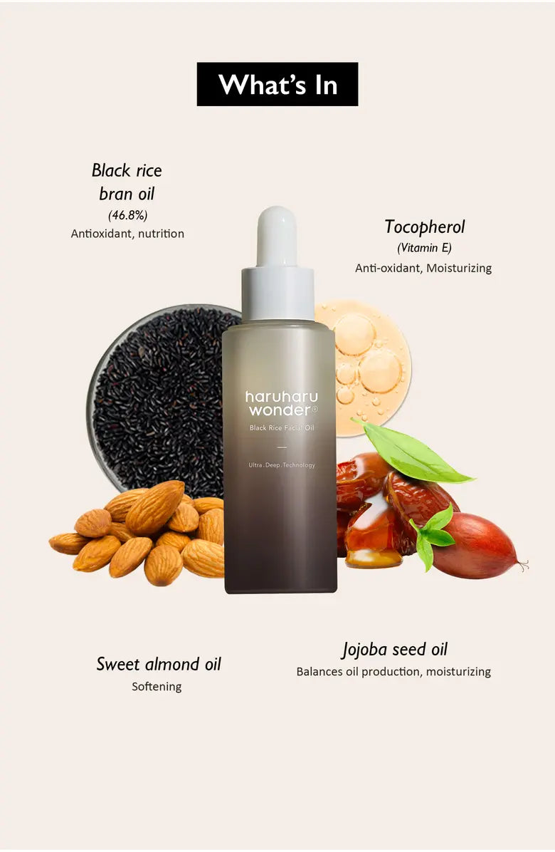 [haruharuwonder] Black Rice Facial Oil 30ml