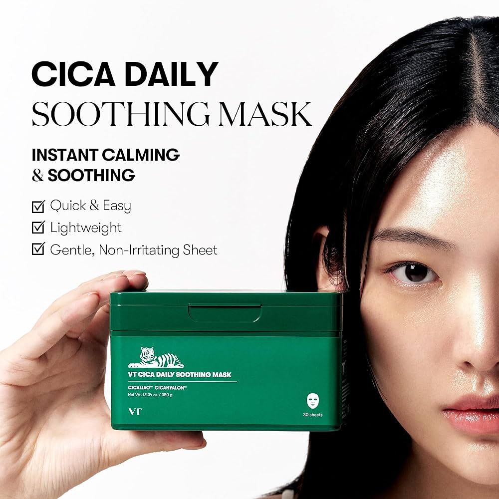 [VT Cosmetics] CICA Daily Soothing Mask 30pcs