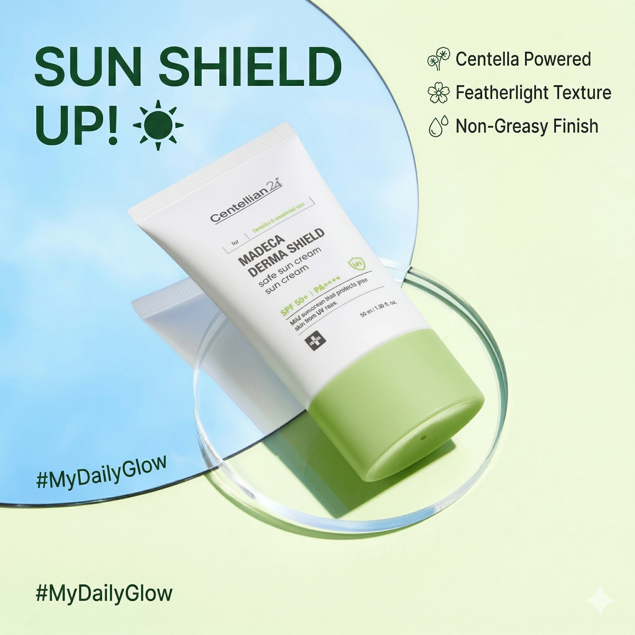 [Centellian24] Madeca Derma Shield Safe Sun Cream 50ml