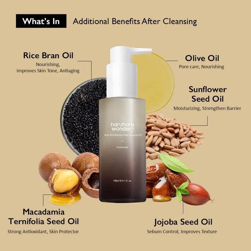 [haruharuwonder] Black Rice Moisture Cleansing Oil 150ml